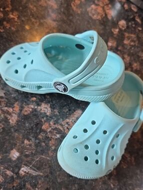 CROCS Kids Clog in Light Aqua Blue